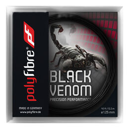 Cordages De Tennis Polyfibre Black Venom 12,2m schwarz